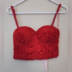 Red Corset Bustier